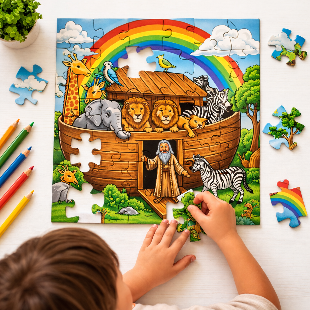 Jogo Quebra Cabeça Bíblico